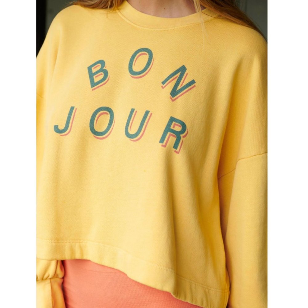 Sundry Bonjour Sweatshirt | Medium